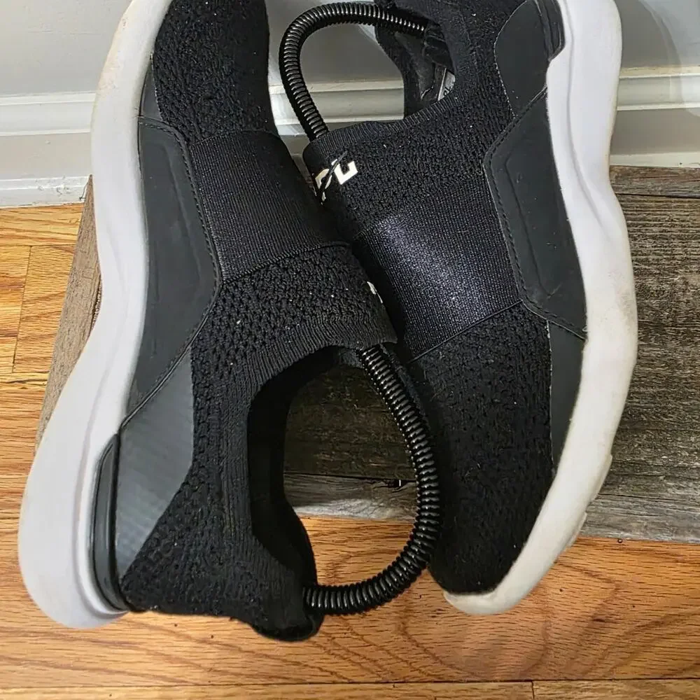 APL TechLoom Bliss Black White Slip On Running Shoes Women's Size 6